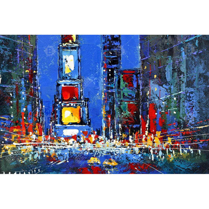 Times Square Illuminated - Scenic Cities Canvas for Home Decor