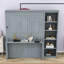 Lit escamotable avec bureau intégré et tablettes de rangement, tête de lit-302136137-302136142
