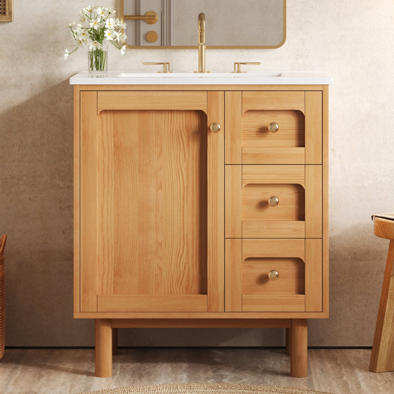 Meuble-lavabo 30 po avec lavabo en céramique