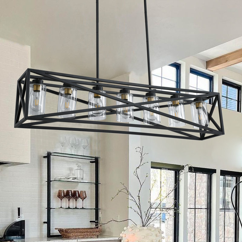 Luminaire suspendu réglable à intensité variable 7 lumières Alpena E26
