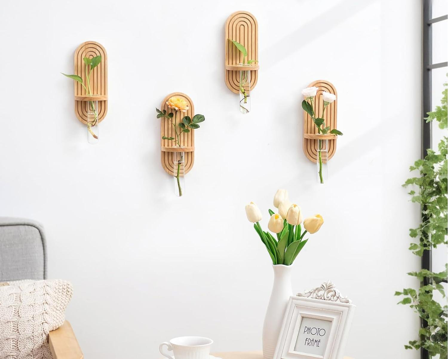 Loon Peak Rustic Wall Planter Set Of 4 Planters For Indoor Plants Wood