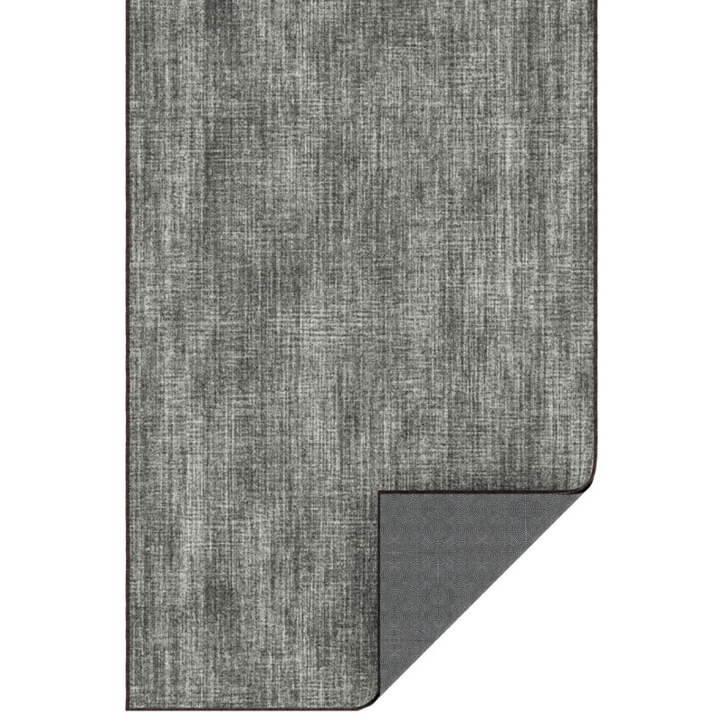 Soft Non-Slip Indoor Solid Rug, Brown, Runner 7'10" x 19'