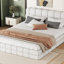 Grand lit plateforme tapissier-283000677