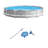 Steel Round Frame Set Pool 30'' H x 144'' W x 144'' L , with Pump Included