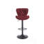 Ensemble de 2 tabourets de bar pivotants réglables en hauteur l 17,32 po x P 18,3 po x H 34,64 po Aurelia