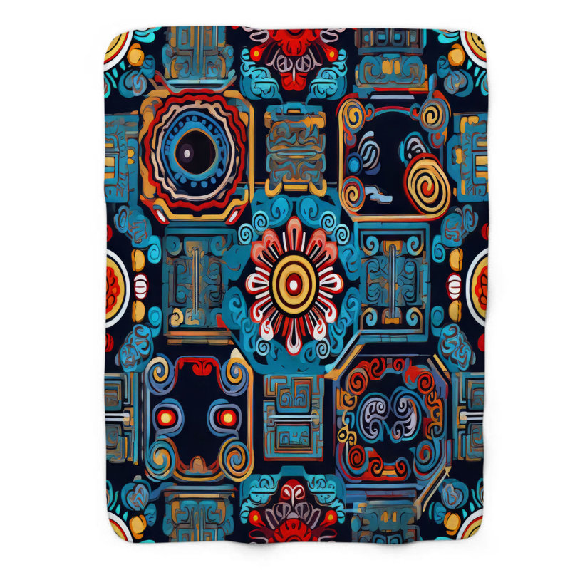 Ethnic Harmony - 1 Piece Premium Blanket, 50" W x 60" L