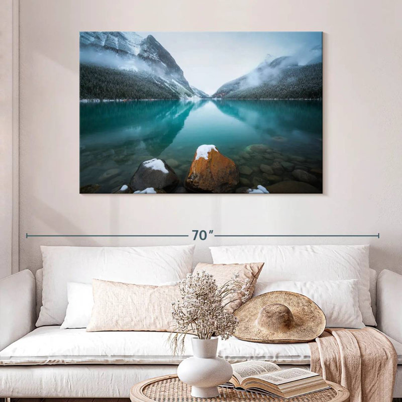 Alvord Foggy Lake Louise, H 32 po x l 48 po