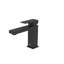 Robinet de salle de bain noir mat monotrou à poignée unique de 6,5 po-86868309