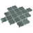 Classic 10.36 in. x 9.38 in. Arabesque Glossy Glass Mosaic Tile-58234803