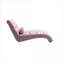 Chaise longue incurvée incurvée en velours rose doux pour le salon de la chambre à coucher-1639017128