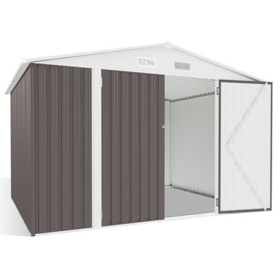 10 ft. W x 8 ft. D Metal Storage Shed