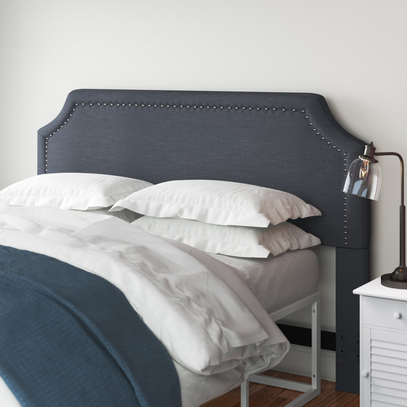 Tête de lit tapissier Aiiden, Double / Grand, Gris aimant
