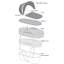 Moses Basket with Bedding with Mattress