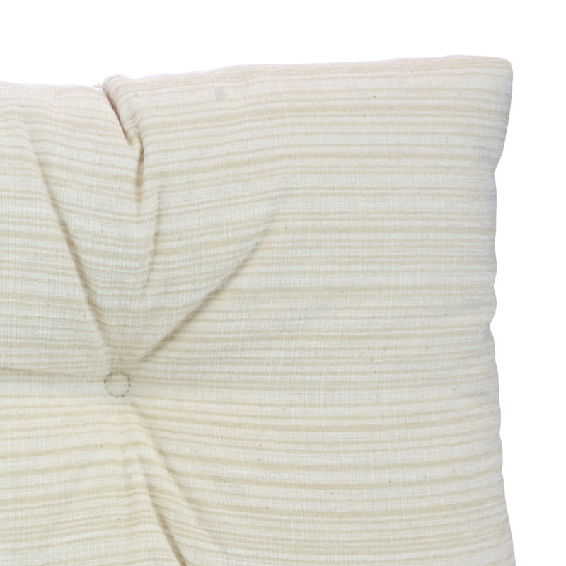 Chenille Non-Slip Bench Cushion, 35" W x 14" D, Cream