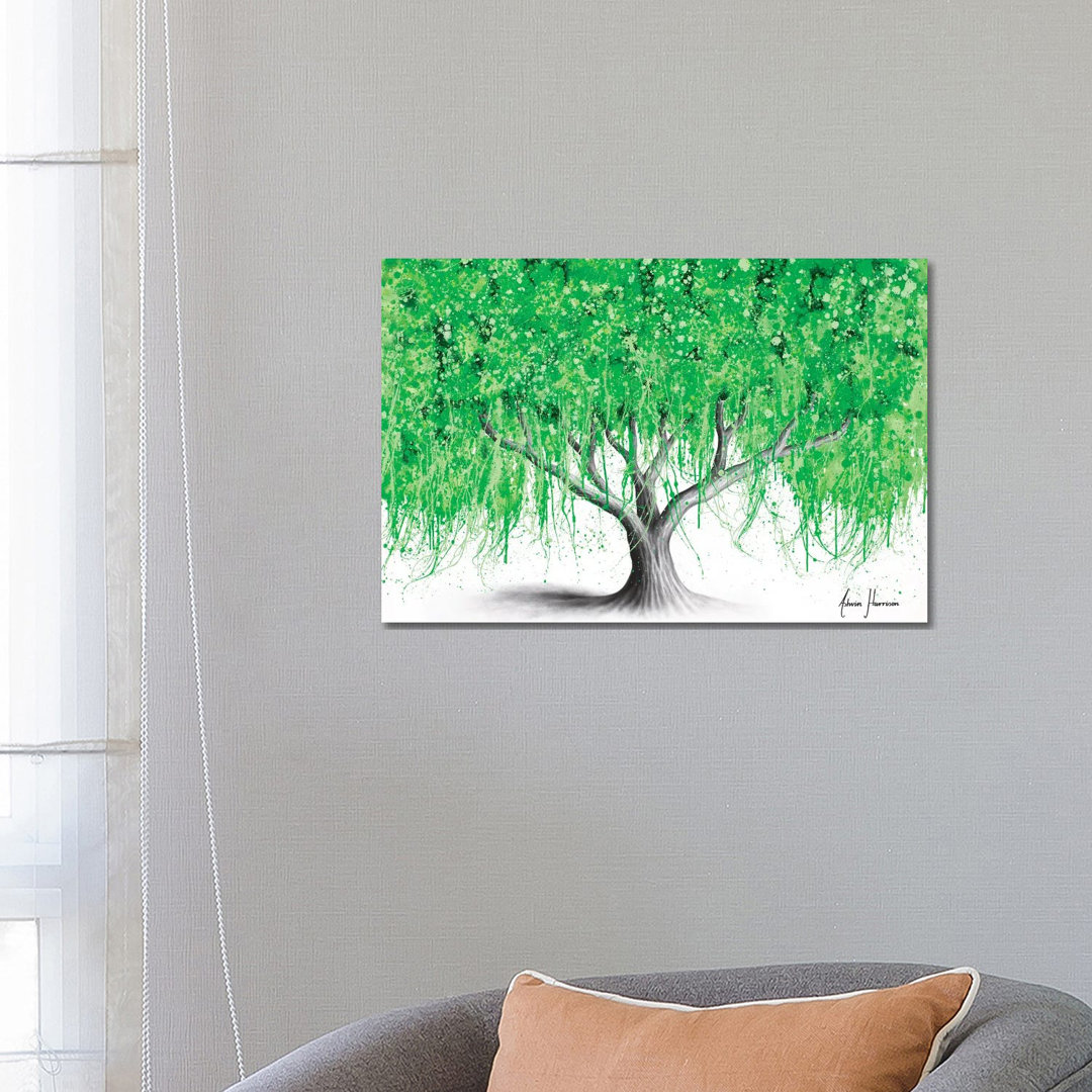 Waterside Willow Tree von Ashvin Harrison - Galerie-Giclée auf Leinwand