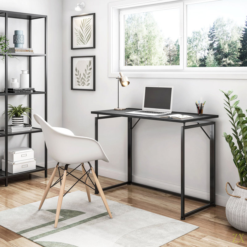 Space Saving Folding Desk, Black