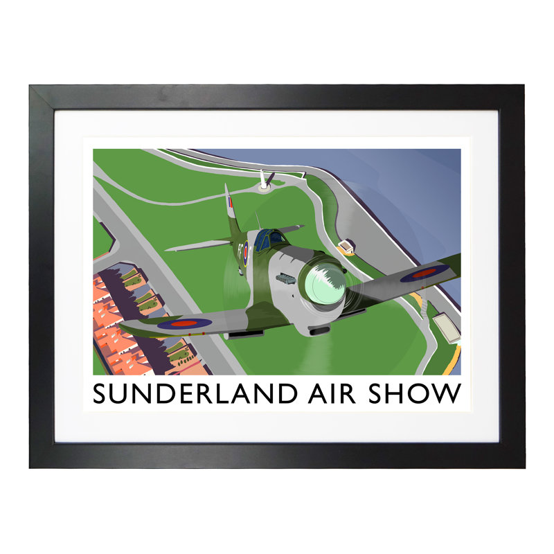 Sunderland Air Show 3 - Print, 30cm H x 40cm W x 3cm D, Black Framed