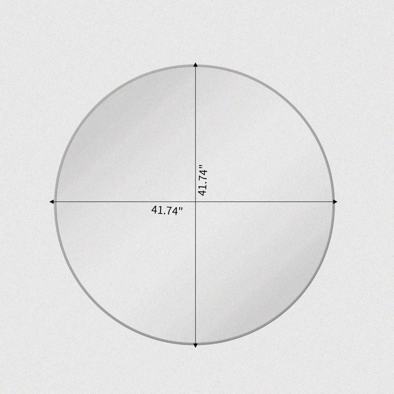 Metal Round Mirror, Gold