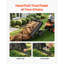 Remorque utilitaire de jardin, capacité de 500 lb, 10 pieds cubes, structure en acier, 1 pièce, remorque utilitaire, noir, pneus pneumatiques de 14 po et benne à main / pied