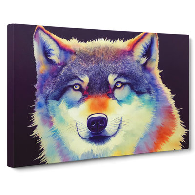 Wolf Watercolour Vol.1 - Wrapped Canvas