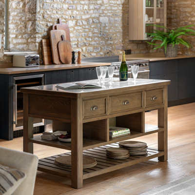 Marble Top Kitchen Island
