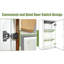 Armoire murale blanche en bois massif avec 1 porte et 2 tablettes pour la salle de bain, rangement de garage - l 18 po x P 12 po x H 36 po, charnières à fermeture en douceur, facile à installer dans le bois, cuisine réglable simple, salon