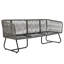 Beige Garden Furniture Set 5 Piece With Glass Table-2015842937