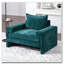 Fauteuil d'appoint en chenille de 40,9 po avec accoudoirs larges et coussin épais Chenille-1796773399