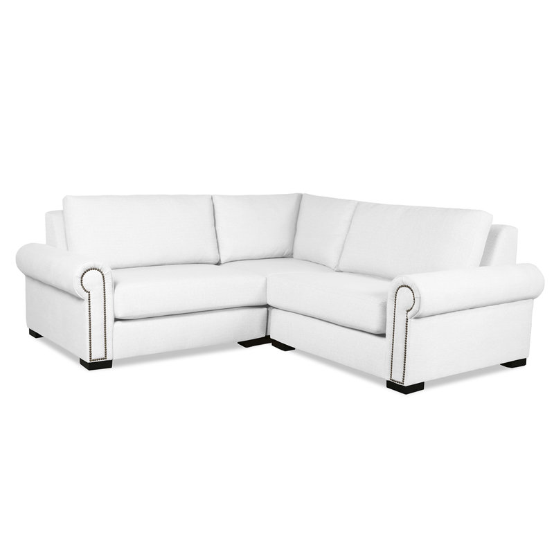 Canapé modulaire en coin 90 po Mosely, Blanc cassé Revolution®