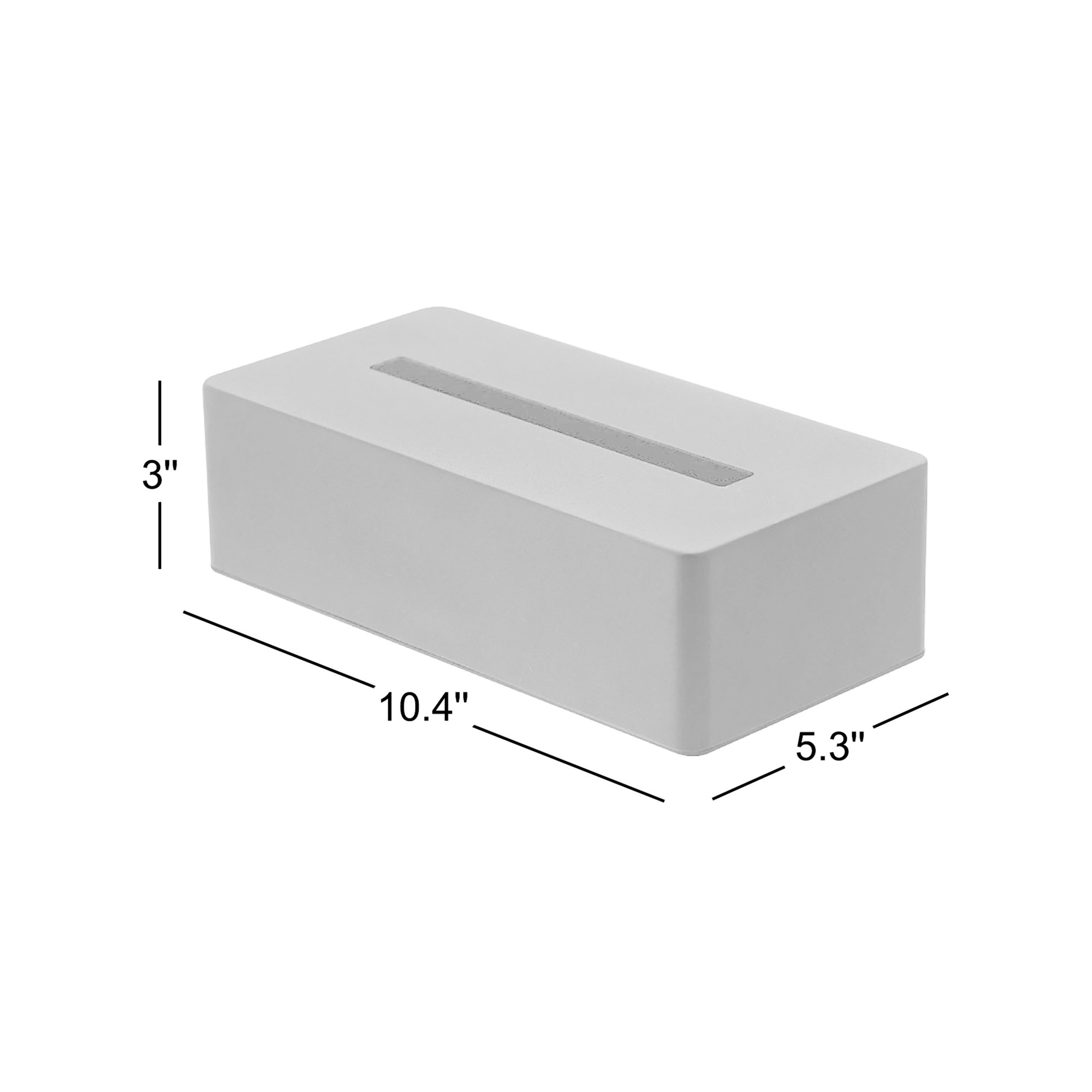 Yamazaki Home Tissue Box Cover, Black