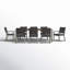 Ensemble de salle à manger rectangulaire pour 8 personnes 90 po avec housses de coussin Sunbrella-31968848-31968841