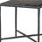 22" Black Aluminum Pedestal End Table