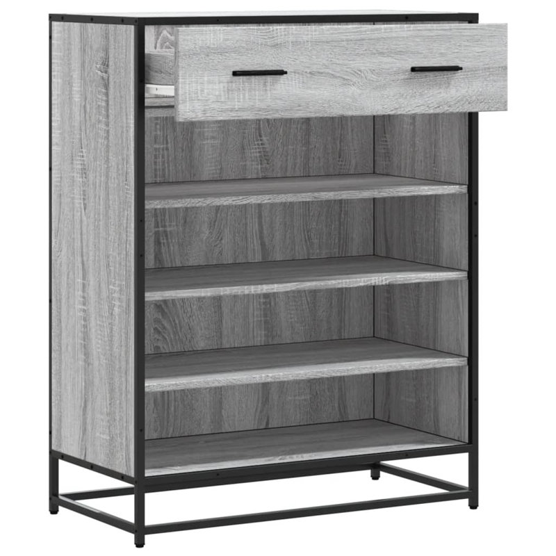 Shoe Storage Cabinet, Grey Sonoma