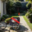 Chariot pour chien avec 3 entrées - Chariot de transport pliable pour animaux, roues de 20 pouces