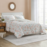CEDAR COURT Blossom Pink Ultra Polyester Plush/Sherpa Comforter Set
