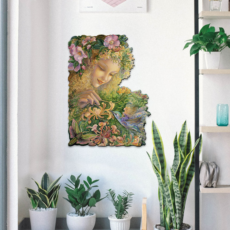 Décoration surdimensionnée chèvrefeuille au-dessus de la porte et des s de jardin, H 24 po x l 18 po x P 1 po