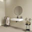 Lavabo de salle de bain mural 32 "avec trou de robinet simple 32"