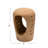 Handmade Terracotta Candle Holder with Cutouts