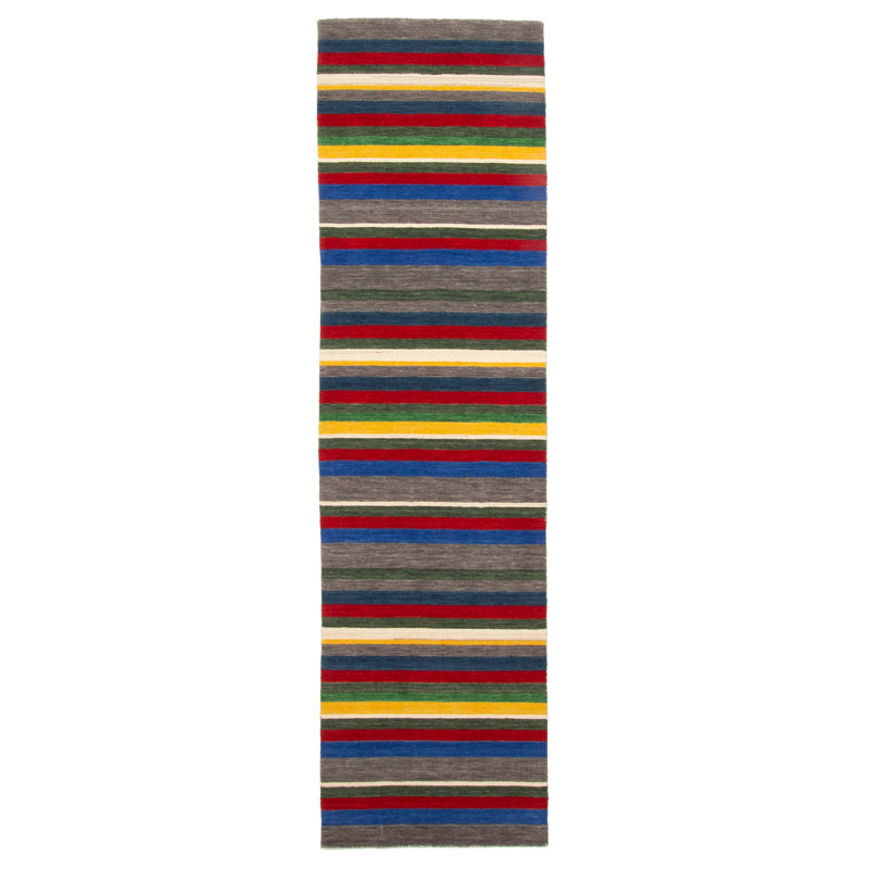 Tapis gris Indo Gabbeh 2 pi 8 po x 9 pi 11 po