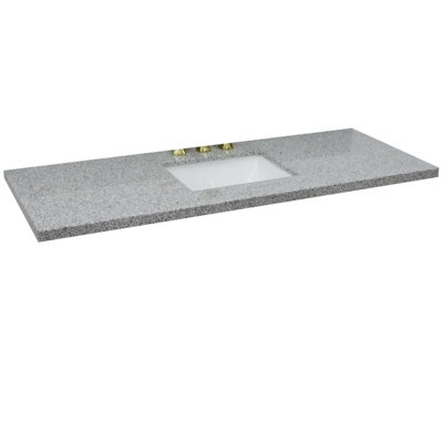 Plateau de meuble-lavabo simple 61 po avec lavabo