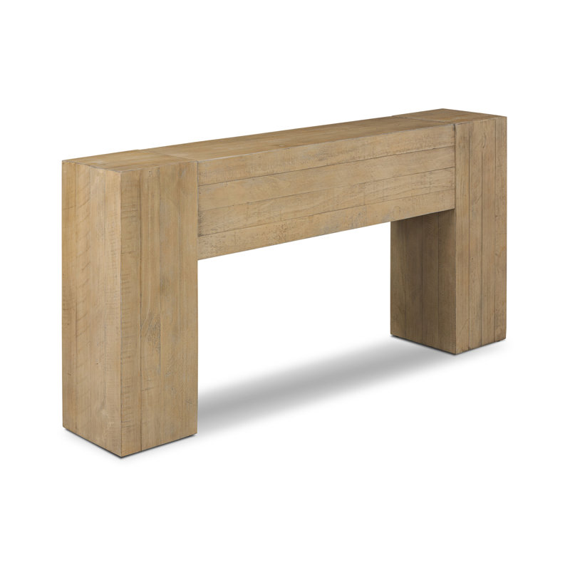 Frome Solid Pine Wood Console Table (60"), Natural