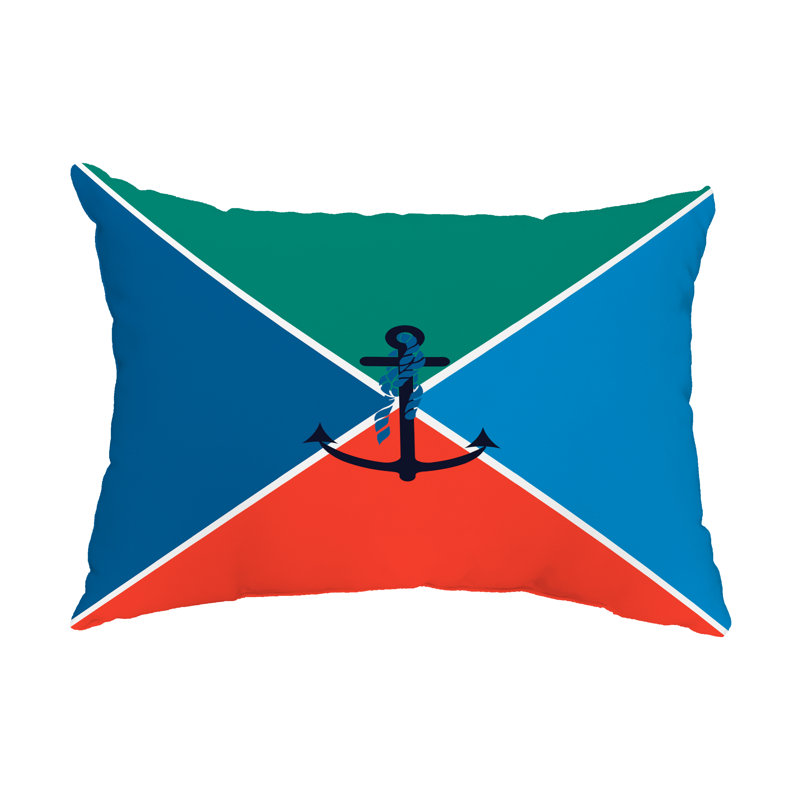 Coussin intérieur / extérieur Anchor Flag, Vert