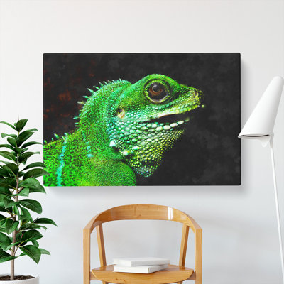 Iguana Lizard - Wrapped Canvas