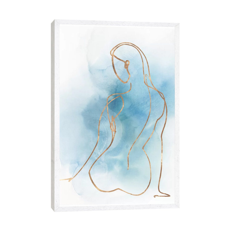 Figurative II by Isabelle Z - Painting on Canvas, 152.5 cm H x 101.5 cm W, White Framed