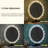 Round Led Makeup Mirror, Vanity Mirror With Acrylic Transparent Frame