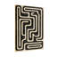 Ensemble de 1 tableau sur toile à motif labyrinthe abstrait-1347977532