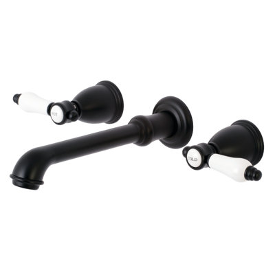 Kingston Brass Bel-Air Two-Handle 3-Hole Wall Mount Bathroom Faucet