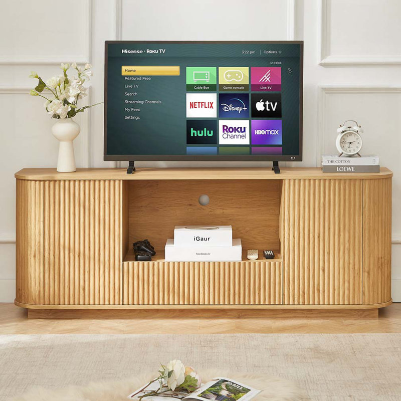Meuble télé 64 pouces, Naturel