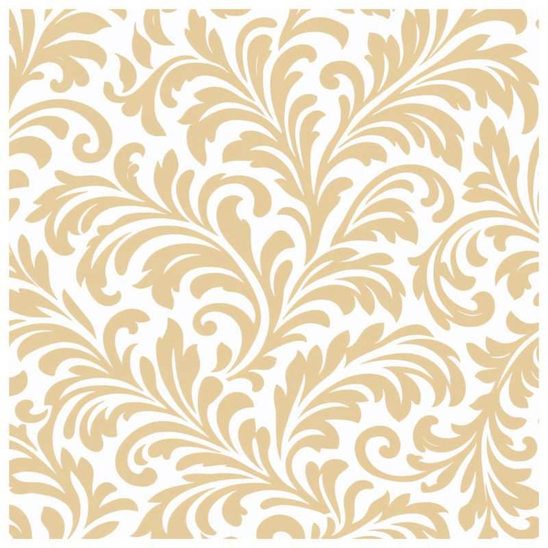 Beige Floral Damask Quilted Thin Bedspread, Twin