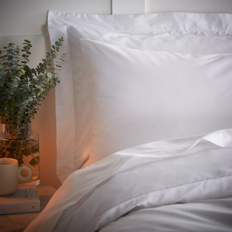 200 Thread Count Temperature Controlling TENCEL Lyocell Standard Pillowcase Pair, White